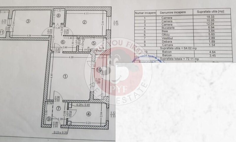 Tei | Apartament 3 camere | Semidecomandat | 72mp | B11538